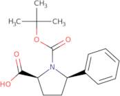 Boc-(2S,5R)-5-phenylpyrrolidine-2-carboxylic acid