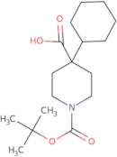 Boc-4-cyclohexyl-piperidine-4-carboxylic acid