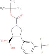 Boc-(±)-trans-4-(3-trifluoromethylphenyl)pyrrolidine-3-carboxylic acid