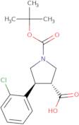 Boc-(±)-trans-4-(2-chlorophenyl)pyrrolidine-3-carboxylic acid