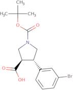 Boc-(±)-trans-4-(3-bromophenyl)pyrrolidine-3-carboxylic acid