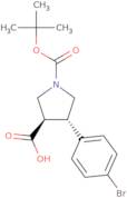 Boc-(±)-trans-4-(4-bromophenyl)pyrrolidine-3-carboxylic acid