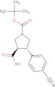 Boc-(±)-trans-4-(4-cyanophenyl)pyrrolidine-3-carboxylic acid