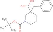 1-(tert-Butyloxycarbonyl)-3-benzylpiperidine-3-carboxylic acid