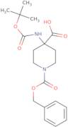 4-tert-Butoxycarbonylaminopiperidine-1,4-dicarboxylic acid monobenzyl ester