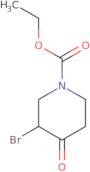 3-Bromo-4-oxo-piperidine-1-carboxylic acid ethyl ester