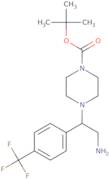 tert-Butyl-4-(2-amino-1-[4-(trifluoromethyl)phenyl]ethyl)piperazine carboxylate
