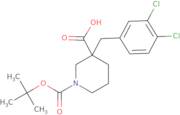 1-[(tert-Butyl)oxycarbonyl]-3-(3,4-dichlorobenzyl)piperidine-3-carboxylic acid