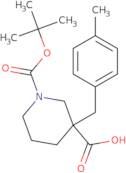 1-[(tert-Butyl)oxycarbonyl]-3-(4-methylbenzyl)piperidine-3-carboxylic acid