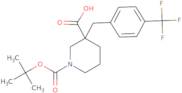 1-[(Tert-Butyl)Oxycarbonyl]-3-[4-(Trifluoromethyl)Benzyl]Piperidine-3-Carboxylic Acid