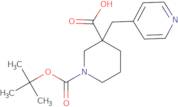 1-[(tert-Butyl)oxycarbonyl]-3-pyridin-4-ylmethylpiperidine-3-carboxylic acid