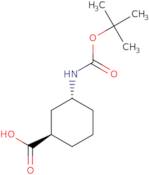 trans-3-(tert-Butoxycarbonylamino)cyclohexanecarboxylic acid