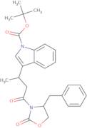 tert-Butyl-3-[1-methyl-3-(4-benzyl-2-oxo-1,3-oxazolidin-3-yl)-3-oxopropyl]indole-1-carboxylate