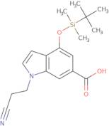 4-(Tert-Butyldimethylsilanyloxy)-1-(2-Cyanoethyl)-1H-Indole-6-Carboxylic Acid