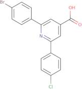 2-(4-Bromophenyl)-6-(4-chlorophenyl)pyridine-4-carboxylic acid