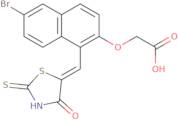 2-[[6-Bromo-1-[(4-oxo-2-thioxo-5thiazolidinylidene)methyl]-2-naphthalenyl]oxy]-acetic acid