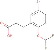 3-[5-bromo-2-(difluoromethoxy)phenyl]propanoic acid