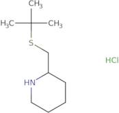 2-[(tert-butylsulfanyl)methyl]piperidine hydrochloride