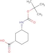 (1S,3R)-3-(tert-Butoxycarbonylamino)cyclohexanecarboxylic acid