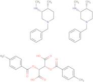 (2R,3R)-2,3-Bis[(4-methylbenzoyl)oxy]succinic acid;(3R,4R)-1-benzyl-N-dimethylpiperidin-3-amine (1:2)