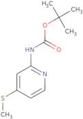 tert-butyl 4-(methylthio)pyridin-2- ylcarbamate