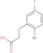 2-Bromo-5-fluorobenzenepropanoic acid