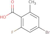 4-Bromo-2-fluoro-6-methylbenzoic acid