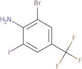 2-Bromo-6-iodo-4-(trifluoromethyl)aniline