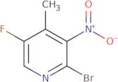 2-Bromo-5-fluoro-4-methyl-3-nitropyridine