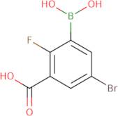 5-Bromo-3-carboxy-2-fluorophenylboronic acid