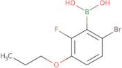 6-BroMo-2-fluoro-3-propoxyphenylboronic acid