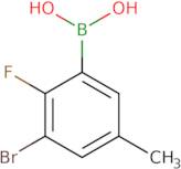 (3-bromo-2-fluoro-5-methyl-phenyl)boronic acid