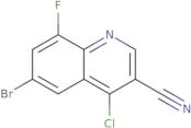 6-Bromo-4-chloro-8-fluoro-3-quinolinecarbonitrile