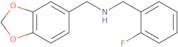 Benzo[1,3]Dioxol-5-Ylmethyl-(2-Fluoro-Benzyl)-Amine