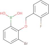 {3-Bromo-2-[(2-fluorobenzyl)oxy]phenyl}boronic acid