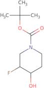 tert-Butyl 3-fluoro-4-hydroxypiperidine-1-carboxylate