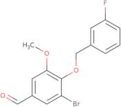 3-Bromo-4-[(3-Fluorobenzyl)Oxy]-5-Methoxybenzaldehyde