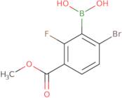 [6-Bromo-2-fluoro-3-(methoxycarbonyl)phenyl]boronic acid