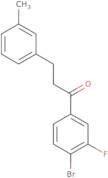 1-(4-Bromo-3-fluorophenyl)-3-(3-methylphenyl)-1-propanone