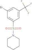 1-{[3-Bromo-5-(trifluoromethyl)phenyl]sulfonyl}piperidine