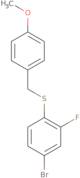 4-Bromo-2-fluoro-1-[[(4-methoxyphenyl)methyl]thio]benzene