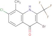 3-BroMo-7-chloro-8-Methyl-2-(trifluoroMethyl)quinolin-4-ol