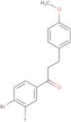 1-(4-Bromo-3-fluorophenyl)-3-(4-methoxyphenyl)-1-propanone