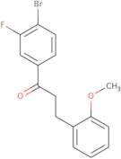 1-(4-Bromo-3-fluorophenyl)-3-(2-methoxyphenyl)-1-propanone