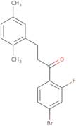 1-(4-Bromo-2-fluorophenyl)-3-(2,5-dimethylphenyl)-1-propanone