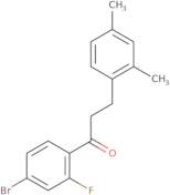 1-(4-Bromo-2-fluorophenyl)-3-(2,4-dimethylphenyl)-1-propanone