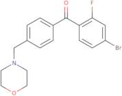 (4-Bromo-2-fluorophenyl)[4-(4-morpholinylmethyl)phenyl]methanone