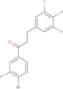 1-(4-Bromo-3-fluorophenyl)-3-(3,4,5-trifluorophenyl)-1-propanone