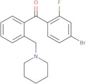 (4-Bromo-2-fluorophenyl)[2-(1-piperidinylmethyl)phenyl]methanone