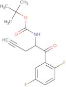 tert-Butyl [1-(2,5-difluorophenyl)-1-oxo-4-pentyn-2-yl]carbamate